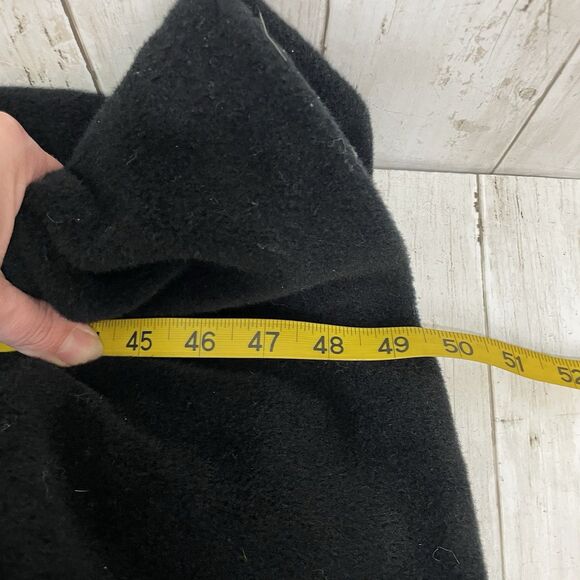 Vintage LL Bean Women’s M Wool Blend Long Trench Coat Black Made In USA - Picture 11 of 11